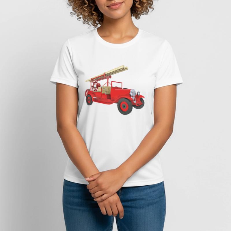 Retro fire engine, fire engine Women's Breathable T-Shirt