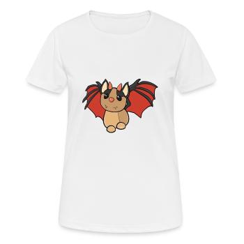 Bat dragon Cartoon - Women's Breathable T-Shirt - white - Front - AI Model Female 172 dark (172cm)