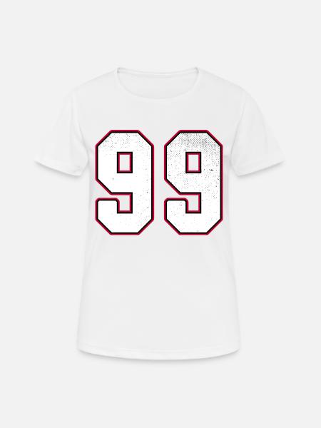 Number Ninety nine - 99 Classic Vintage Sport - Women's Breathable T-Shirt - white