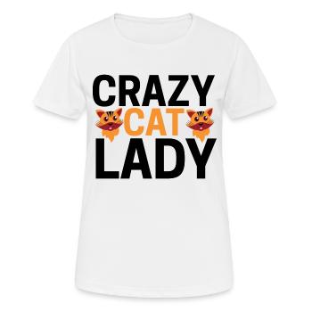 Cat Ladys - Women's Breathable T-Shirt - white - Front - AI Model Female 172 dark (172cm)