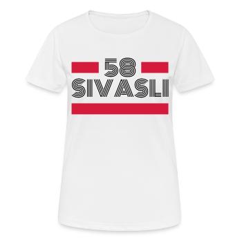 Sivas 58 Türkei Turkiye Geschenk Urlaub TR Türk - Frauen T-Shirt atmungsaktiv - Weiß - Vorne - AI Model Female 172 dark (172cm)