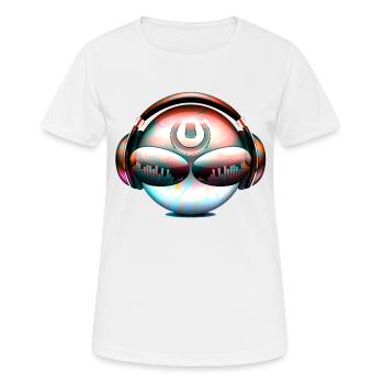 Discjockey Musik - Frauen T-Shirt atmungsaktiv - Weiß - Vorne - AI Model Female 172 dark (172cm)