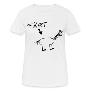 Färt - Frauen T-Shirt atmungsaktiv - Weiß - Vorne - AI Model Female 172 dark (172cm)