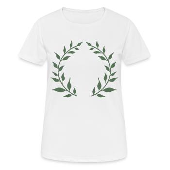 Couronne verte - T-shirt respirant Femme - blanc - Devant - AI Model Female 172 dark (172cm)