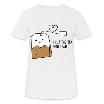 Team - Women's Breathable T-Shirt - white - Front - AI Model Female 172 dark (172cm)