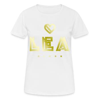 Léa Herz - T-shirt respirant Femme - blanc - Devant - AI Model Female 172 dark (172cm)