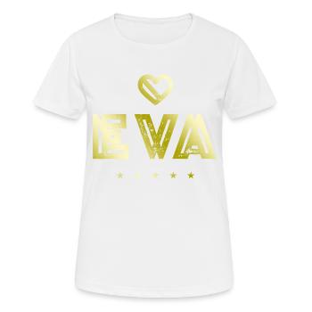 Eva Herz - T-shirt respirant Femme - blanc - Devant - AI Model Female 172 dark (172cm)