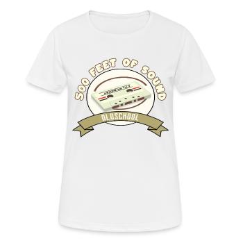 Sound - Oldschool - Frauen T-Shirt atmungsaktiv - Weiß - Vorne - AI Model Female 172 dark (172cm)