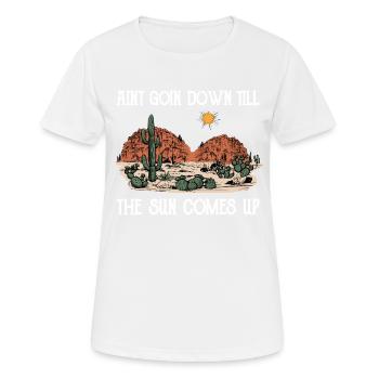 Wüste Wüstenlandschaft Wildnis Outback Landstraßen - Frauen T-Shirt atmungsaktiv - Weiß - Vorne - AI Model Female 172 dark (172cm)