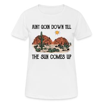 Wüste Wüstenlandschaft Wildnis Outback Landstraßen - Frauen T-Shirt atmungsaktiv - Weiß - Vorne - AI Model Female 172 dark (172cm)