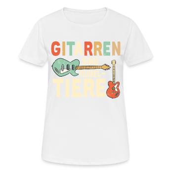 Gitarre Gitarrist Lustige Sprüche Musiker Geschenk - Frauen T-Shirt atmungsaktiv - Weiß - Vorne - AI Model Female 172 dark (172cm)