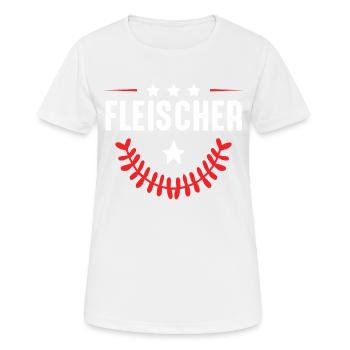 Fleischer Beruf - Frauen T-Shirt atmungsaktiv - Weiß - Vorne - AI Model Female 172 dark (172cm)