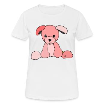 Bande dessinée pour chiens - T-shirt respirant Femme - blanc - Devant - AI Model Female 172 dark (172cm)