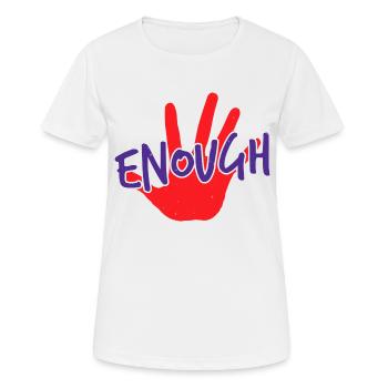 GENUG - Frauen T-Shirt atmungsaktiv - Weiß - Vorne - AI Model Female 172 dark (172cm)