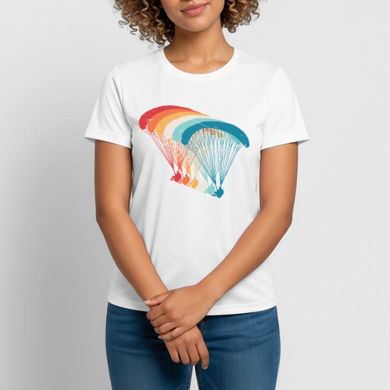 Skydive Evolution: Paraglider Design Women's Breathable T-Shirt