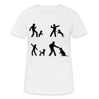 Dancing Dance Music - Frauen T-Shirt atmungsaktiv - Weiß - Vorne - AI Model Female 172 dark (172cm)