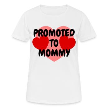 Mutter werdende Mama Mommy Mom Schwangerschaft - Frauen T-Shirt atmungsaktiv - Weiß - Vorne - AI Model Female 172 dark (172cm)