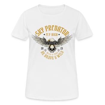 Das Raubtier des Himmels - Frauen T-Shirt atmungsaktiv - Weiß - Vorne - AI Model Female 172 dark (172cm)