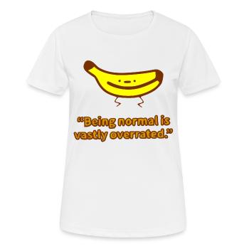 funny banana drama! - Frauen T-Shirt atmungsaktiv - Weiß - Vorne - AI Model Female 172 dark (172cm)