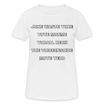 JONE WASTE YORE TOYE MONME YORALL REDIII LA VOIX - T-shirt respirant Femme - blanc - Devant - AI Model Female 172 dark (172cm)