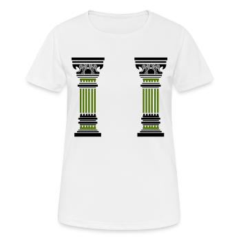 antike säule 2 - Frauen T-Shirt atmungsaktiv - Weiß - Vorne - AI Model Female 172 dark (172cm)