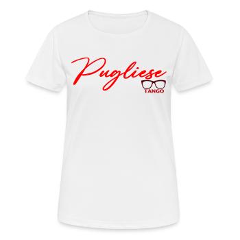 Tango des Pouilles - T-shirt respirant Femme - blanc - Devant - AI Model Female 172 dark (172cm)