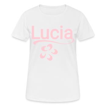 Licia - T-shirt respirant Femme - blanc - Devant - AI Model Female 172 dark (172cm)