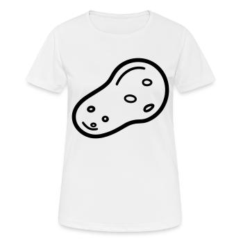 Kartoffel - Frauen T-Shirt atmungsaktiv - Weiß - Vorne - AI Model Female 172 dark (172cm)
