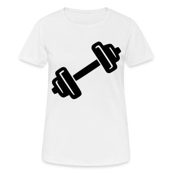 Dumbbell - Women's Breathable T-Shirt - white - Front - AI Model Female 172 dark (172cm)