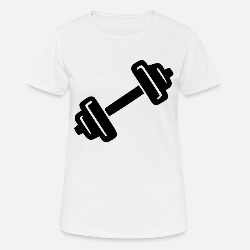 Dumbbell - Women's Breathable T-Shirt - white
