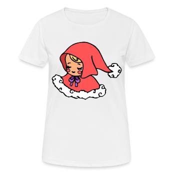 süßes Christkind, Engel zu Weihnachten - Frauen T-Shirt atmungsaktiv - Weiß - Vorne - AI Model Female 172 dark (172cm)