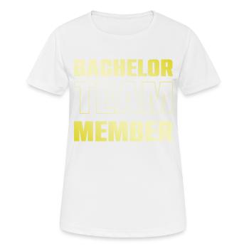 Équipe de baccalauréat - T-shirt respirant Femme - blanc - Devant - AI Model Female 172 dark (172cm)