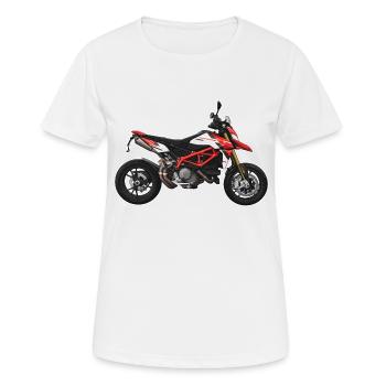 Superbike // Illustration - Frauen T-Shirt atmungsaktiv - Weiß - Vorne - AI Model Female 172 dark (172cm)