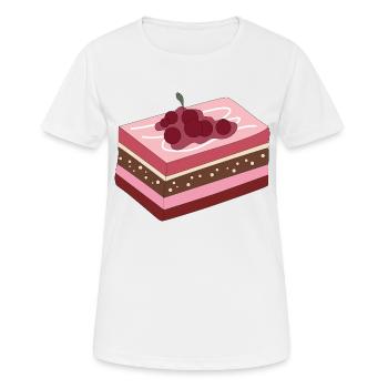 Sweets Kuchen - Frauen T-Shirt atmungsaktiv - Weiß - Vorne - AI Model Female 172 dark (172cm)