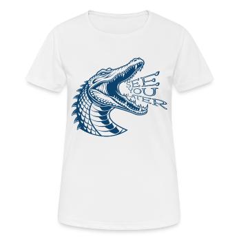 See you later - Women's Breathable T-Shirt - white - Front - AI Model Female 172 dark (172cm)