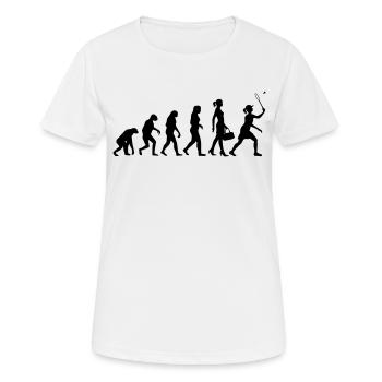 Evolution Women's Badminton - Women's Breathable T-Shirt - white - Front - AI Model Female 172 dark (172cm)