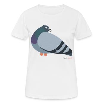 Pigeons pigeons - T-shirt respirant Femme - blanc - Devant - AI Model Female 172 dark (172cm)
