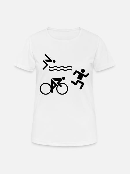 Triathlon - T-shirt respirant Femme - blanc