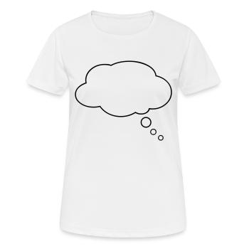 Talking bubble - comic - Women's Breathable T-Shirt - white - Front - AI Model Female 172 dark (172cm)