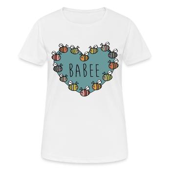 Babee - Women's Breathable T-Shirt - white - Front - AI Model Female 172 dark (172cm)