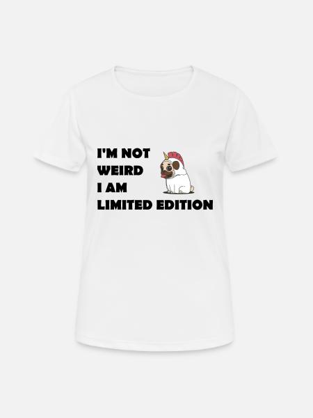 Limited Quote Funny funny funny unicorn - Women's Breathable T-Shirt - white