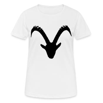 Capricorne - T-shirt respirant Femme - blanc - Devant - AI Model Female 172 dark (172cm)
