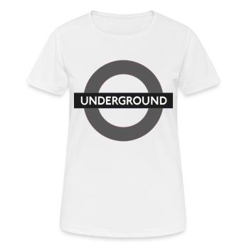 Underground sign - Women's Breathable T-Shirt - white - Front - AI Model Female 172 dark (172cm)