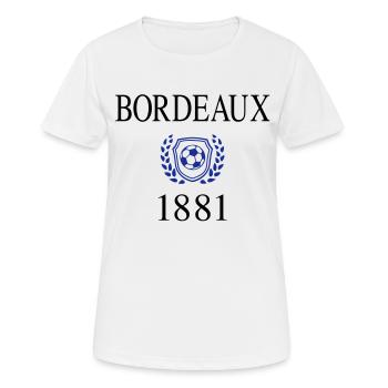Bordeaux 1881 Herkunft - Frauen T-Shirt atmungsaktiv - Weiß - Vorne - AI Model Female 172 dark (172cm)