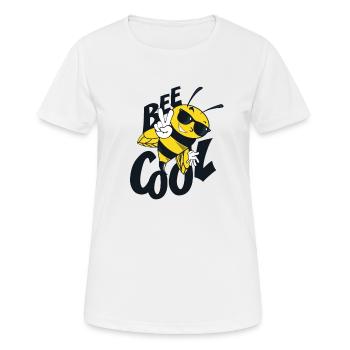 biene - Frauen T-Shirt atmungsaktiv - Weiß - Vorne - AI Model Female 172 dark (172cm)