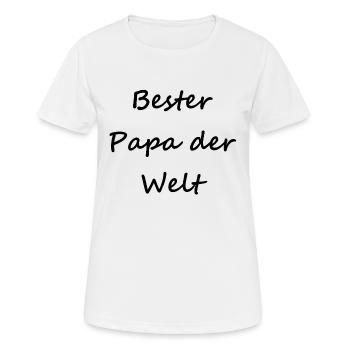 Vatertag - Frauen T-Shirt atmungsaktiv - Weiß - Vorne - AI Model Female 172 dark (172cm)