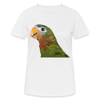 Amazone à bec jaune - T-shirt respirant Femme - blanc - Devant - AI Model Female 172 dark (172cm)