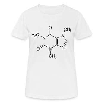 Caffeine - T-shirt respirant Femme - blanc - Devant - AI Model Female 172 dark (172cm)