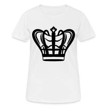 Couronne - T-shirt respirant Femme - blanc - Devant - AI Model Female 172 dark (172cm)