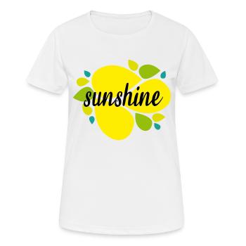 ensoleillement - T-shirt respirant Femme - blanc - Devant - AI Model Female 172 dark (172cm)